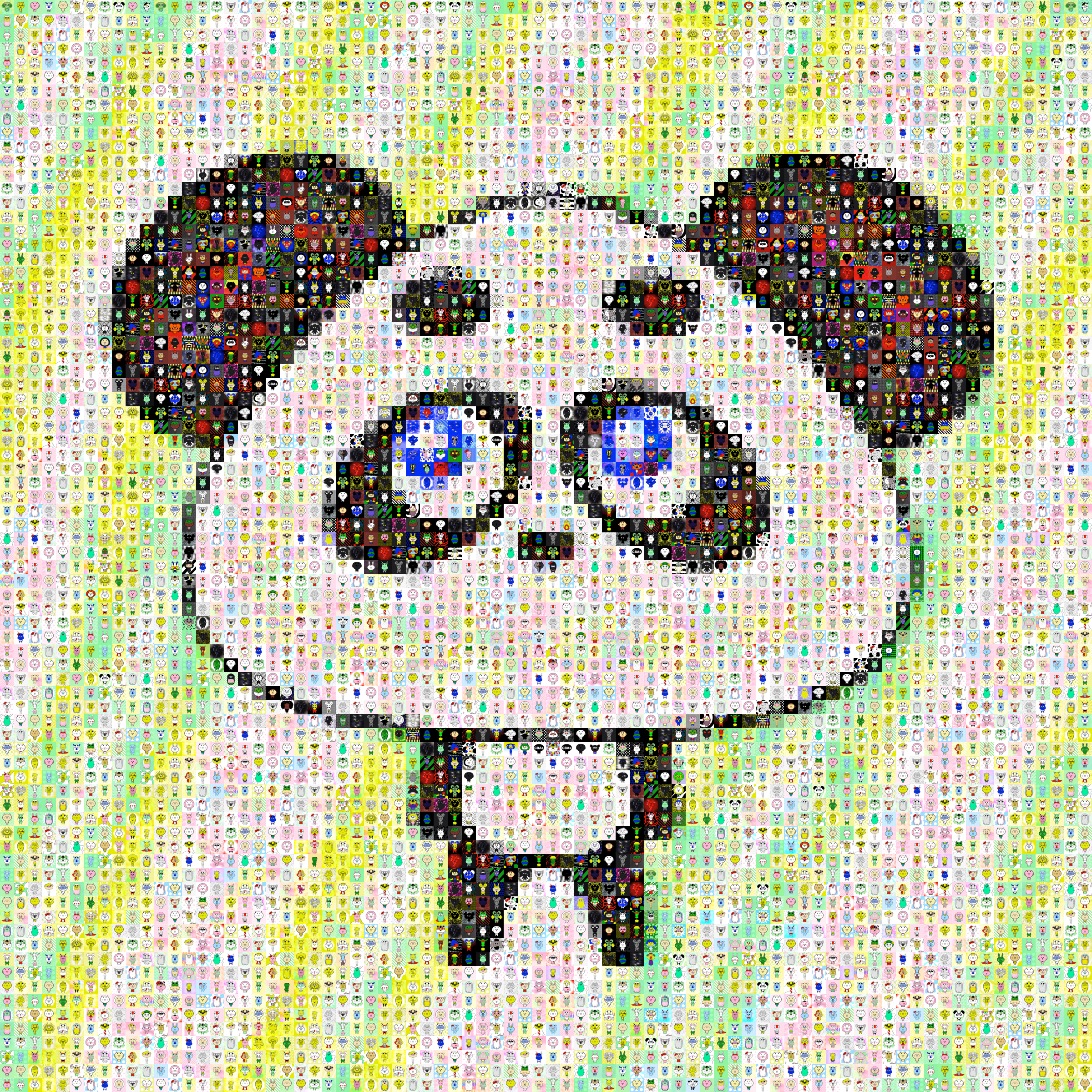 Crypto Baby Animals Mosaic #2110